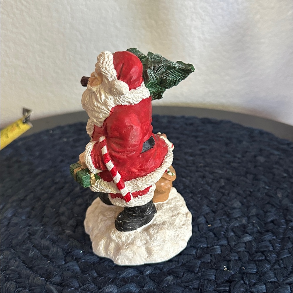 Vintage Santa Claus Figurine with Christmas Tree - Picture 2 of 6
